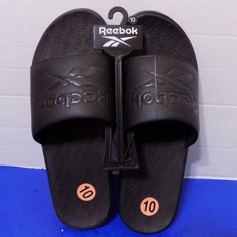 NEW Reebok Slides Men’s Sandals Black Size 10